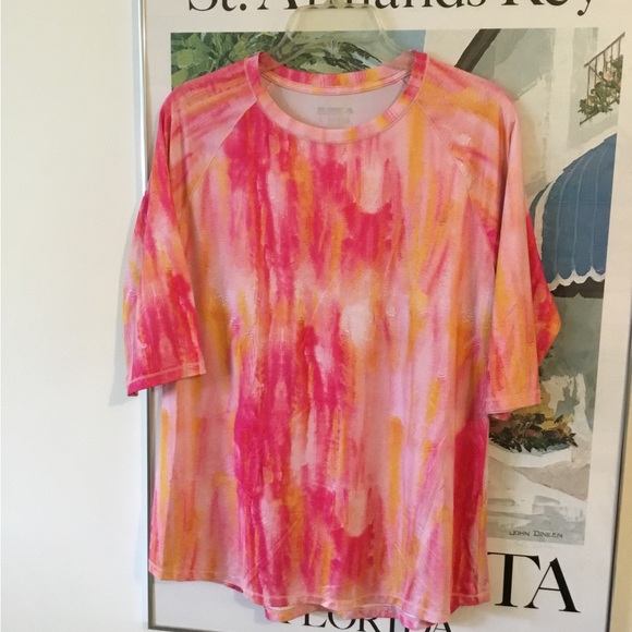 Reel Legends Women's Keep-It-Cool Short Sleeve Performance Top Sz L Wicking NWOT - Picture 1 of 5